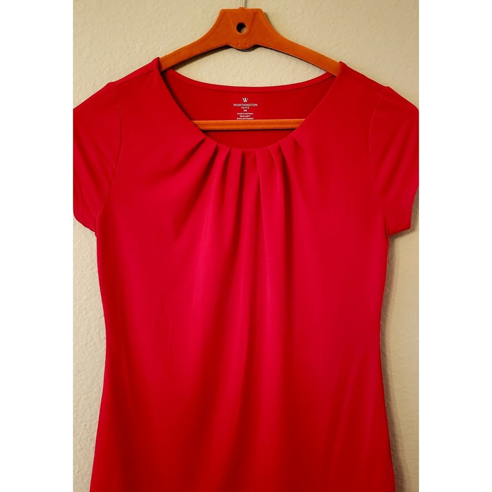 Worthington women's red stretchy top